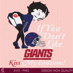 if you dont like giants kiss my endzone svg, sport svg, new york giants, giants