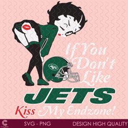 if you dont like jets kiss my endzone svg, sport svg, new york jets, jets svg, j