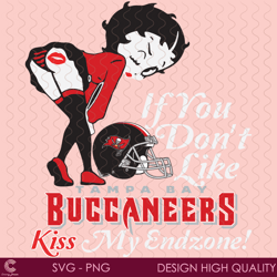 if you dont like buccaneers kiss my endzone svg, sport svg, buccaneers, buccanee
