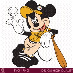 pittsburgh steelers mickey mouse svg, sport svg, pittsburgh steelers, steelers s