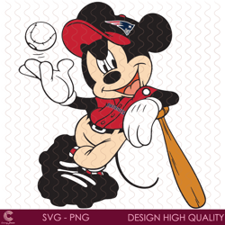 new england patriots mickey mouse svg, sport svg, new england patriots, patriots