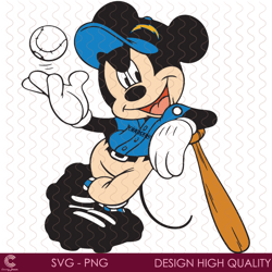 los angeles chargers mickey mouse svg, sport svg, la chargers, chargers svg, cha