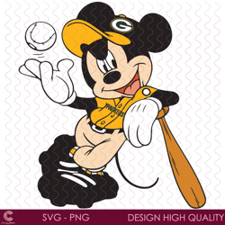 green bay packers mickey mouse svg, sport svg, green bay packers, packers svg, p