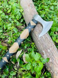 handcrafted viking ragnar axe - authentic norse weapon replica