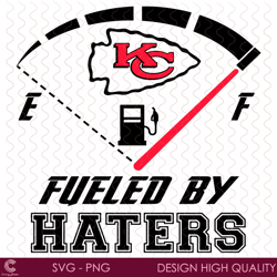 kansas city chiefs fueled by haters svg, sport svg, haters svg, kansas city chie