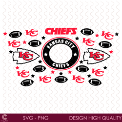 kansas city chiefs starbucks wrap svg, sport svg, football svg, starbucks wrap s