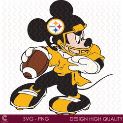 mickey mouse pittsburgh steelers football team nfl team bundle svg, sport svg, p