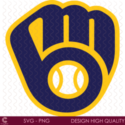 milwaukee brewers logo baseball team mlb team fan gift bundle svg, sport svg, mi