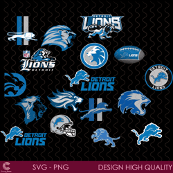 detroit lions logo bundle svg, sport svg, detroit lions logo svg, detroit lions