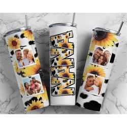 nana tumbler wrap pink png sunflower cow print for photos png tumbler design add pictures seamless country sublimation d