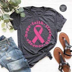 cancer survivor gift, stronger than cancer shirt, breast cancer shirt, faith t-shirt, breast cancer warrior t-shirt, chr