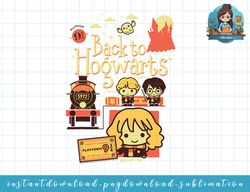 harry potter back to hogwarts platform 9 34 chibis png, sublimate, digital download