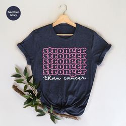 cancer t shirts, breast cancer gifts, stronger than cancer t-shirt, cancer survivor gift, breast cancer survivor shirt,