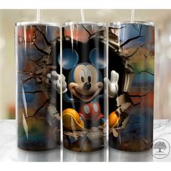 3D Effect Floral Tumbler Wrap Design Png 20oz Sublimation Straign & Tapered 20 oz Tumbler Digital