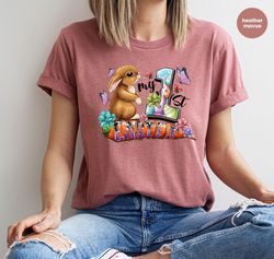 cute easter bunny t-shirt, kids easter day shirt, easter eggs crewneck sweatshirt, easter gifts, graphic tees, gifts for