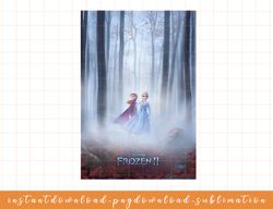 Disney Frozen 2 Anna and Elsa Poster png, sublimate, digital download