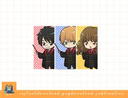 harry potter chibi hermione ron & harry png, sublimate, digital download