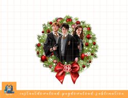 harry potter christmas group shot wreath png, sublimate, digital download