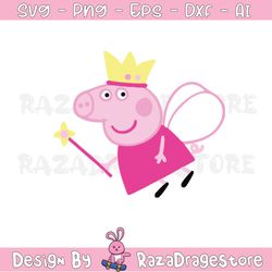 peppa pig princess svg, peppa pig png