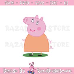 mommy pig svg, layered svg, cricut cutting file, ai, eps, png layered, plotter, cnc, instant download