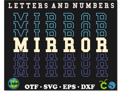 mirror font svg cricut, mirror font otf, mirror letters svg cricut, sport stacked svg, sport font baseball font varsity