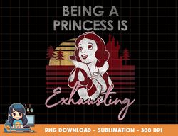 disney snow white being a princess is exhausting red hue png, sublimation, digital print