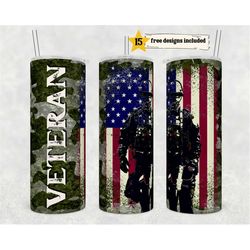 veteran tumbler png, military tumbler, american flag tumbler png, rustic flag wrap, tumbler sublimation designs for men