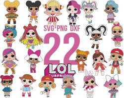 lol surprise dolls svg 22, baby doll svg, lol doll svg, png