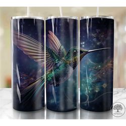 hummingbird  20oz sublimation tumbler designs, colorful