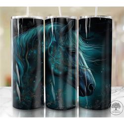 horse  20oz sublimation tumbler designs, northern lights