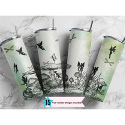 20 oz skinny tumbler mushroom tumbler, hidden forest sublimation design png instant digital only, cottagecore fairy desi