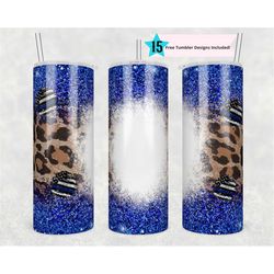 20 oz skinny tumbler sublimation design template blank police design digital png inst digital only back the blue first r