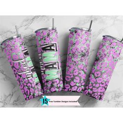 20oz skinny tumbler inked mama print sublimation designs