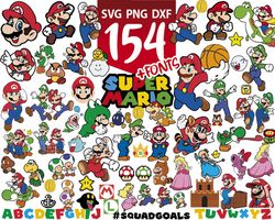Super Mario SVG Bundle, 200+Designs Game SVG PNG EPS DXF PDF Digital  Download LF6LYB2F - Package SVG