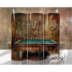 pool table tumbler wrap seamless farm tumbler template