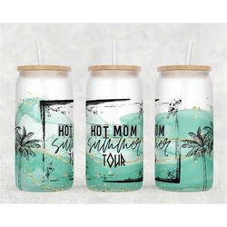 hot mom summer tour glass can wrap - digital sublimation