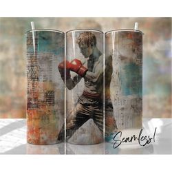 boxing tumbler wrap seamless tumbler sports template