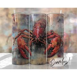 crawfish tumbler wrap seamless tumbler template for men