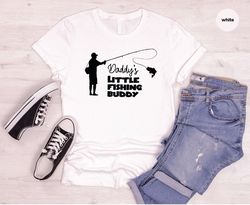 matching dad and daughter t-shirt, cool fishing dad shirts, dad and son graphic tees, fathers day gift, fisherman gifts