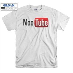 mootube logo parody funny cartoon t shirt hoodie hoody t-shirt tshirt s-m-l-xl-xxl-3xl-4xl-5xl oversized men women unise