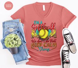 softball mom shirt, leopard print softball mom graphic tees, sports mom gifts, mama t-shirt, softball gifts for mama, so