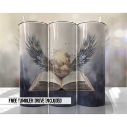 halloween tumbler wrap etherial spirit book witch tumbler