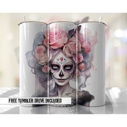 halloween tumbler wrap sugar skull tumbler wraps