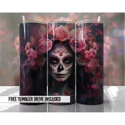 halloween tumbler wrap sugar skull tumbler wraps seamless