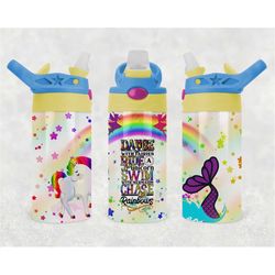 fairies mermaid unicorn tumbler png wrap