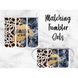 cow print and camo gold glitter mama mini