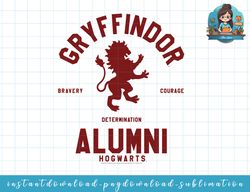 harry potter gryffindor alumni logo png, sublimate, digital download