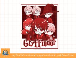 harry potter gryffindor house group shot anime png, sublimate, digital download