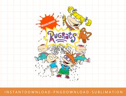 rugrats logo with nick logo and rugrats characters png, sublimate, digital print