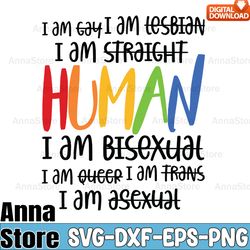 i am human lgbtq gay pride svg,lgbt day svg,lesbian svg , gay svg, bisexual svg, transgender svg, queer svg,pride svg,qu
